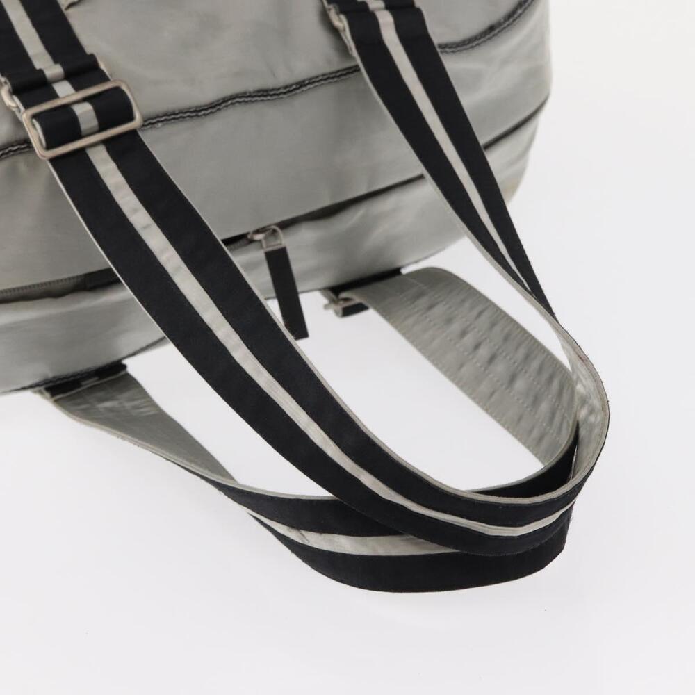 CHANEL Sports Line Boston Bag Nylon Silver CC Auth BA7758 - Picture 8 of 16